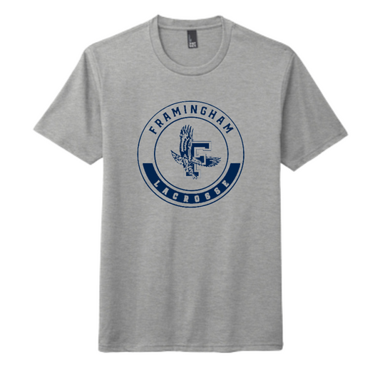 FRAMINGHAM YOUTH LACROSSE CIRCLE LOGO ADULT TEE - GRAY