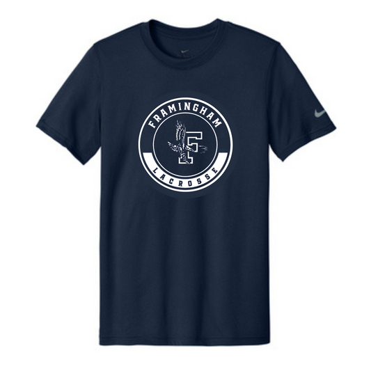 FRAMINGHAM YOUTH LACROSSE CIRCLE NIKE LEGEND ADULT TEE - NAVY