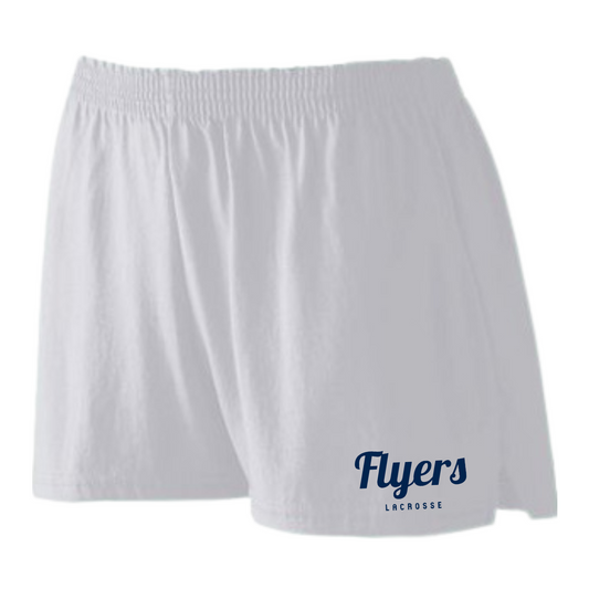 FRAMINGHAM YOUTH LACROSSE FLYERS GIRLS TRIM FIT JERSEY SHORTS - GRAY