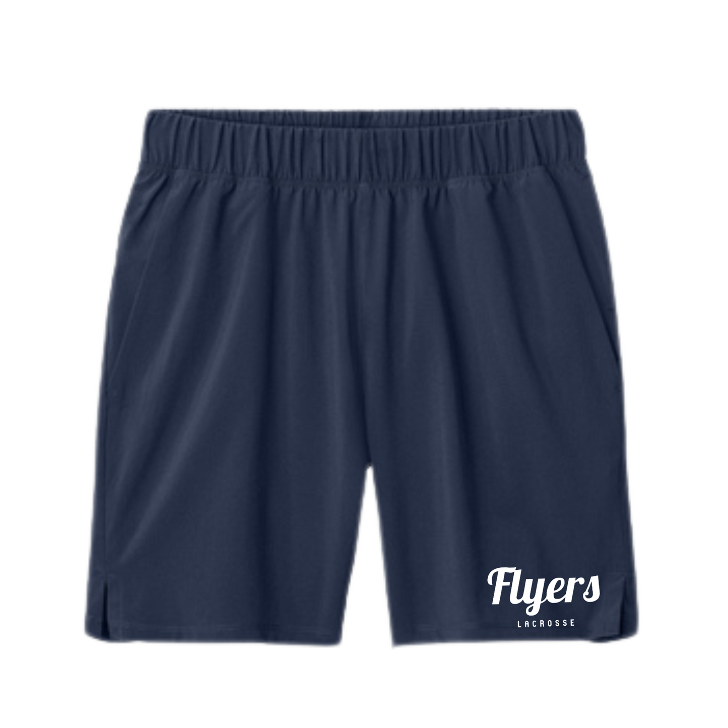 FRAMINGHAM HIGH LACROSSE FLYERS SPORT-TEK REPEAT 7" MEN'S SHORTS - NAVY