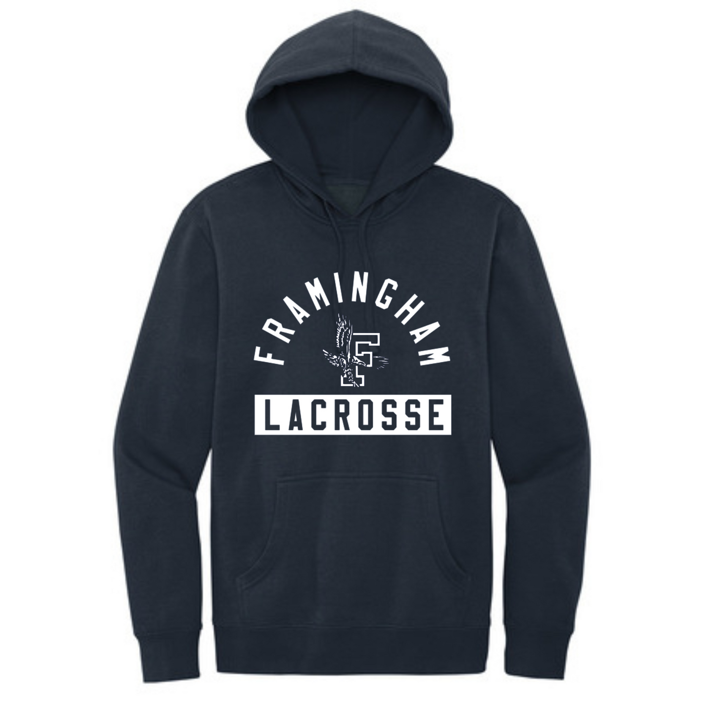 FRAMINGHAM HIGH LACROSSE ADULT HOODIE - NAVY