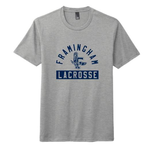 FRAMINGHAM YOUTH LACROSSE ADULT TEE - GRAY