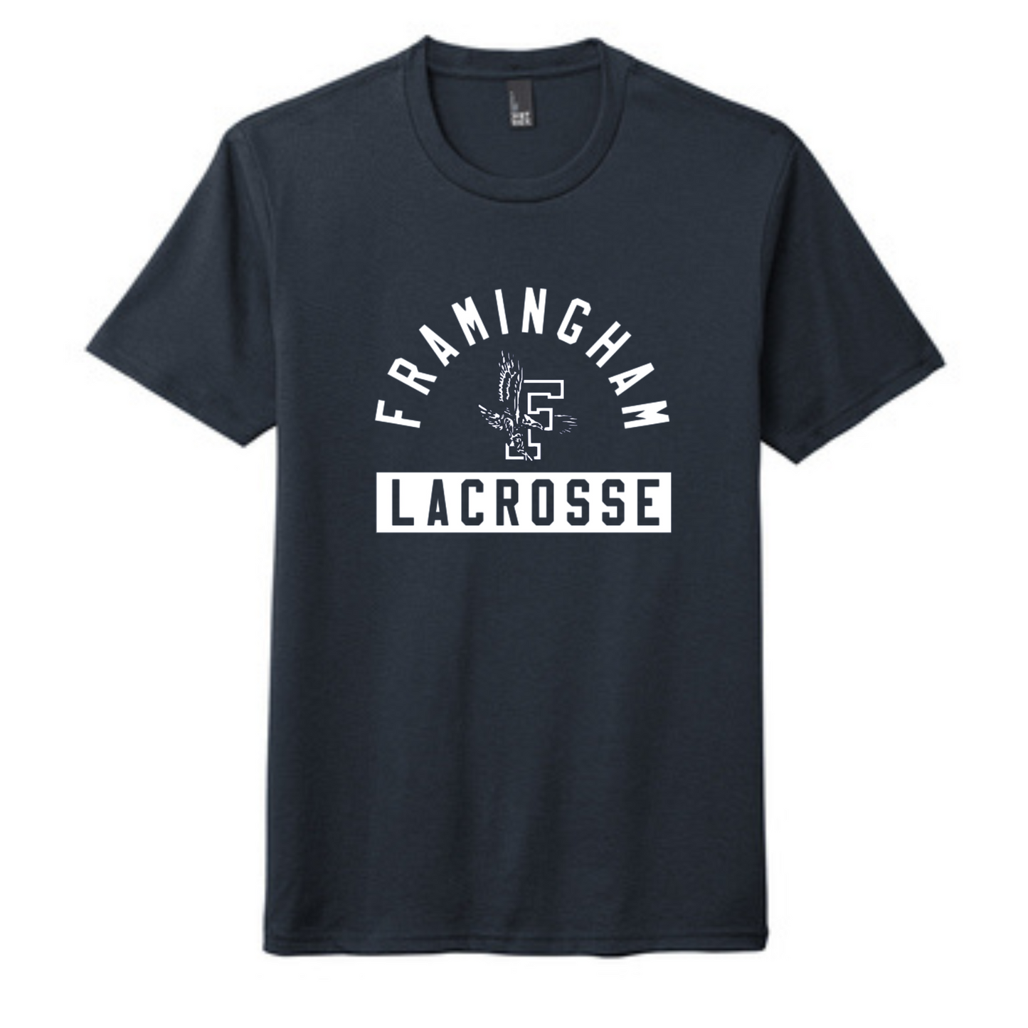 FRAMINGHAM HIGH LACROSSE ADULT TEE - NAVY