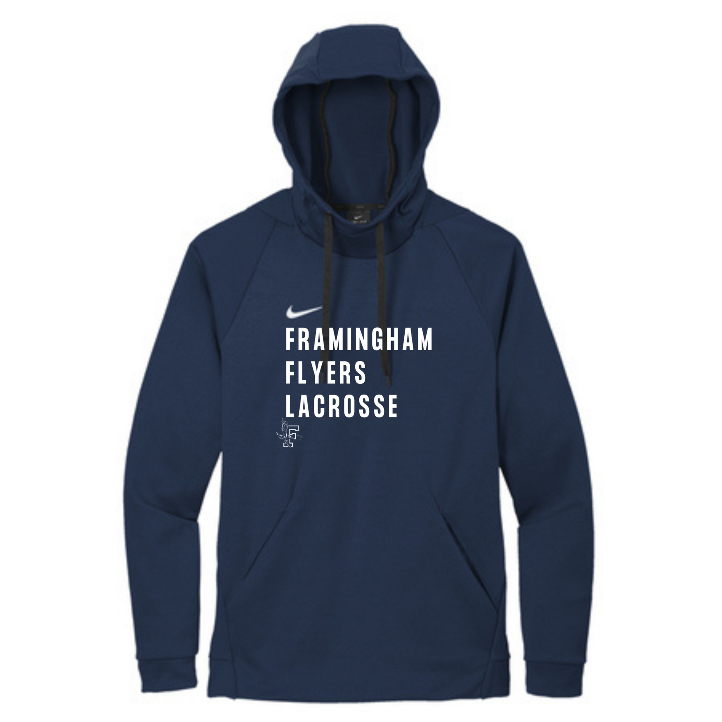 FRAMINGHAM HIGH LACROSSE NIKE THERMA-FIT FLEECE HOODIE