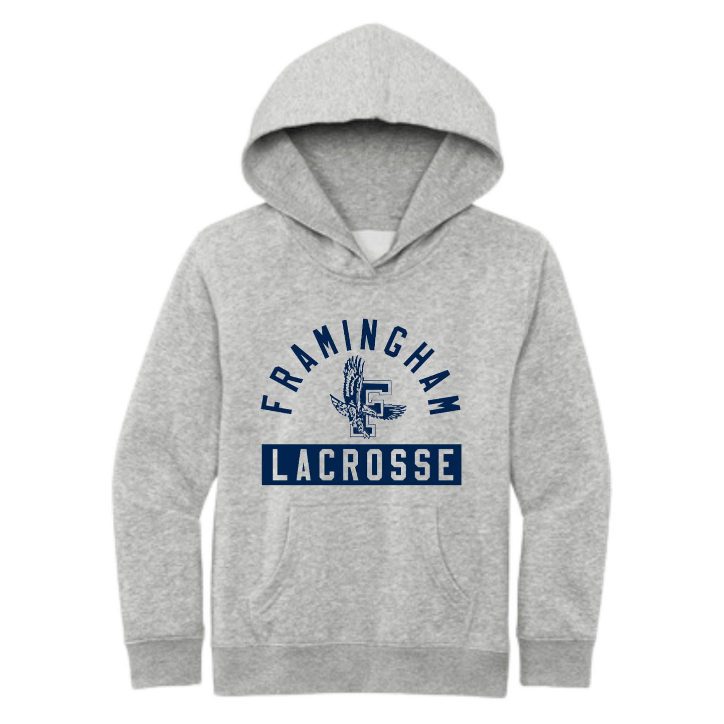 FRAMINGHAM YOUTH LACROSSE YOUTH HOODIE - GRAY