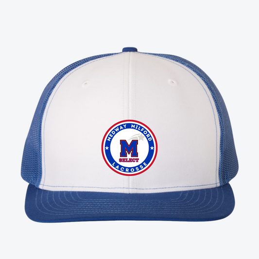 SELECT LACROSSE TRUCKER RICHARDSON 112 CAP - ROYAL & WHITE