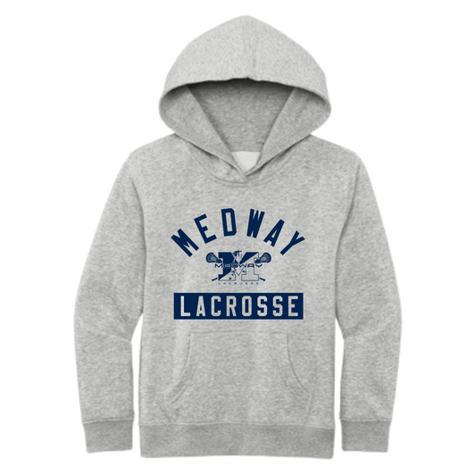 MEDWAY YOUTH LACROSSE ARCH YOUTH HOODIE - GRAY