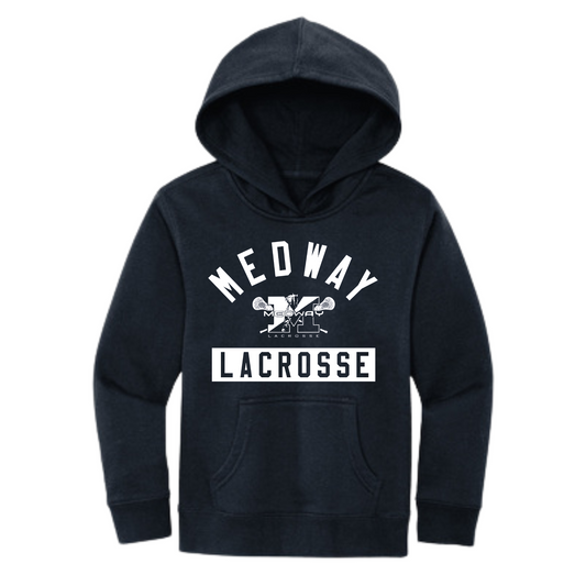 MEDWAY YOUTH LACROSSE ARCH YOUTH HOODIE - NAVY