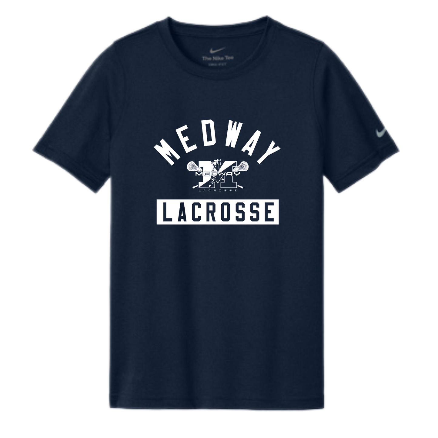 MEDWAY YOUTH LACROSSE ARCH NIKE LEGEND YOUTH TEE - NAVY