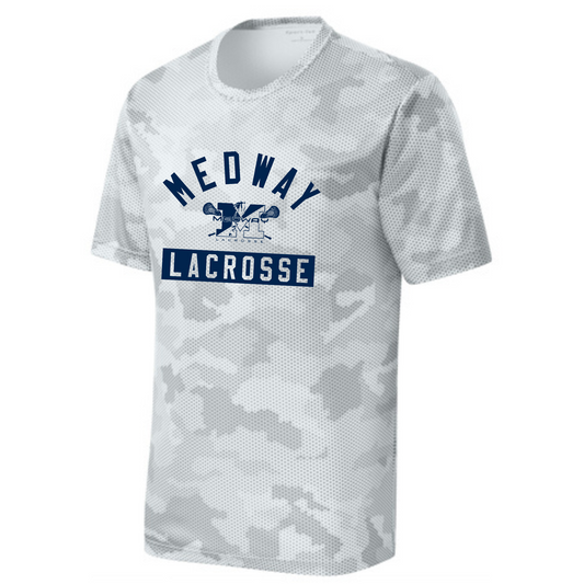 MEDWAY YOUTH LACROSSE ARCH SPORT-TEK CAMOHEX YOUTH TEE - WHITE