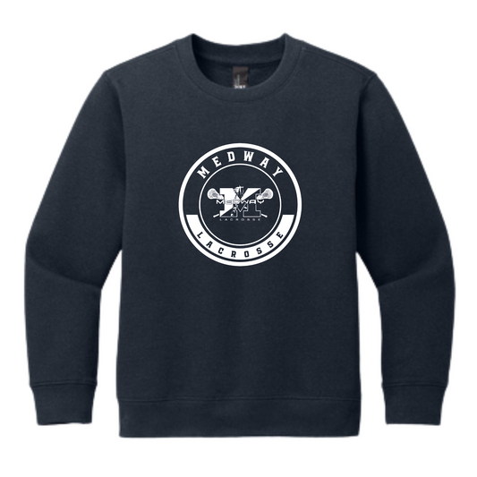MEDWAY YOUTH LACROSSE CIRCLE LOGO YOUTH CREW - NAVY