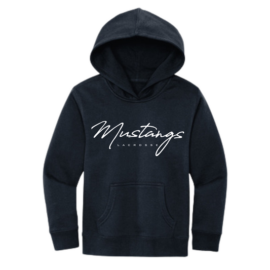 MEDWAY YOUTH LACROSSE MUSTANGS YOUTH HOODIE - NAVY