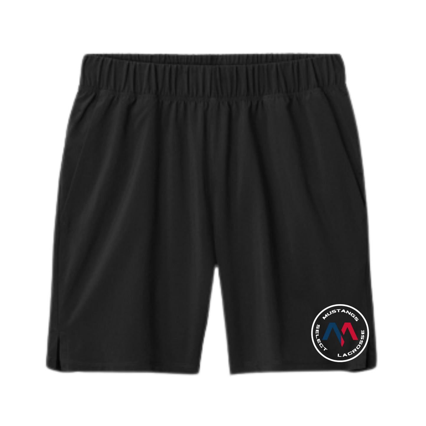 SELECT BOYS LACROSSE SPORT-TEK REPEAT 7" MEN'S SHORTS - BLACK