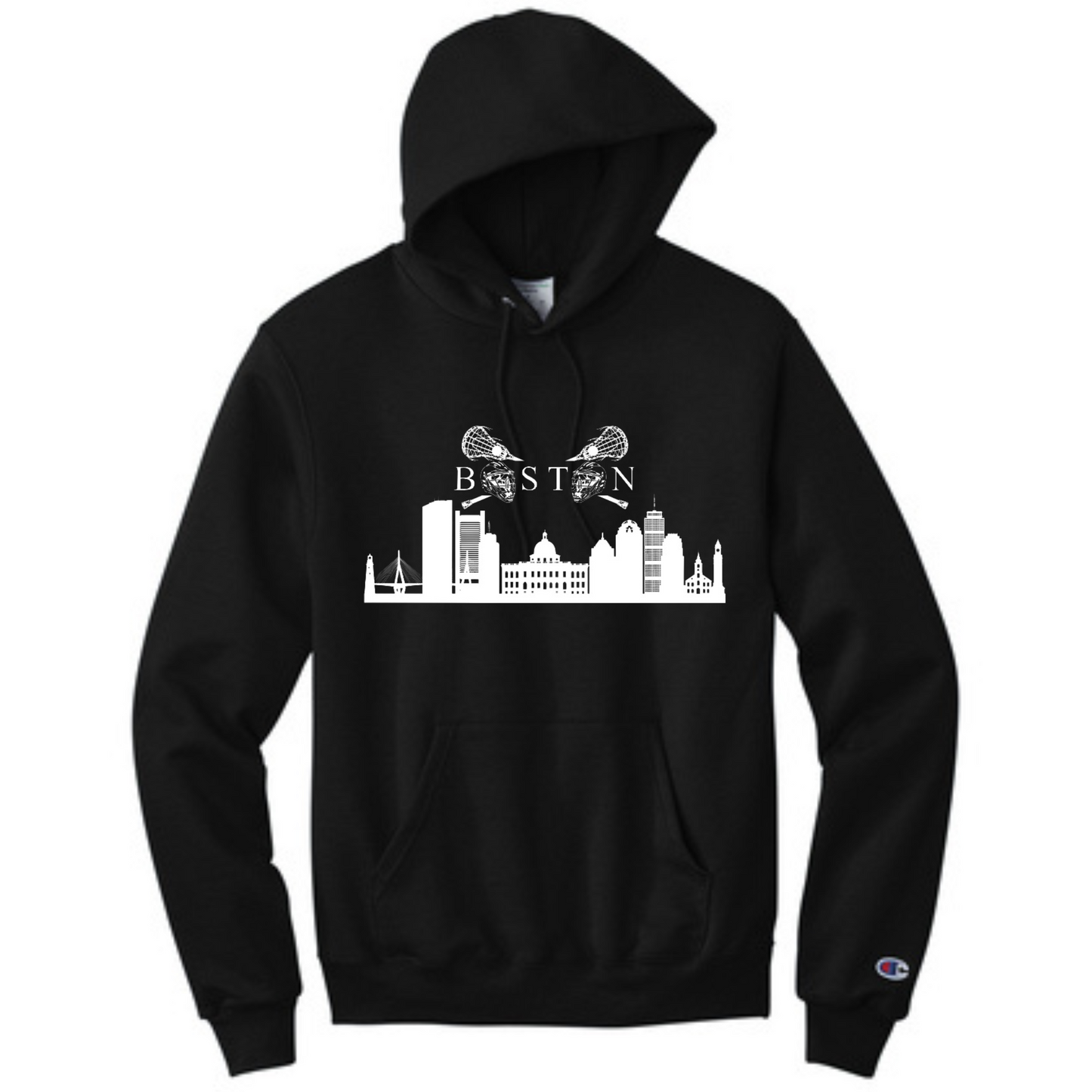 TUNEUP TOURNAMENT BOSTON LACROSSE ADULT HOODIE - BLACK